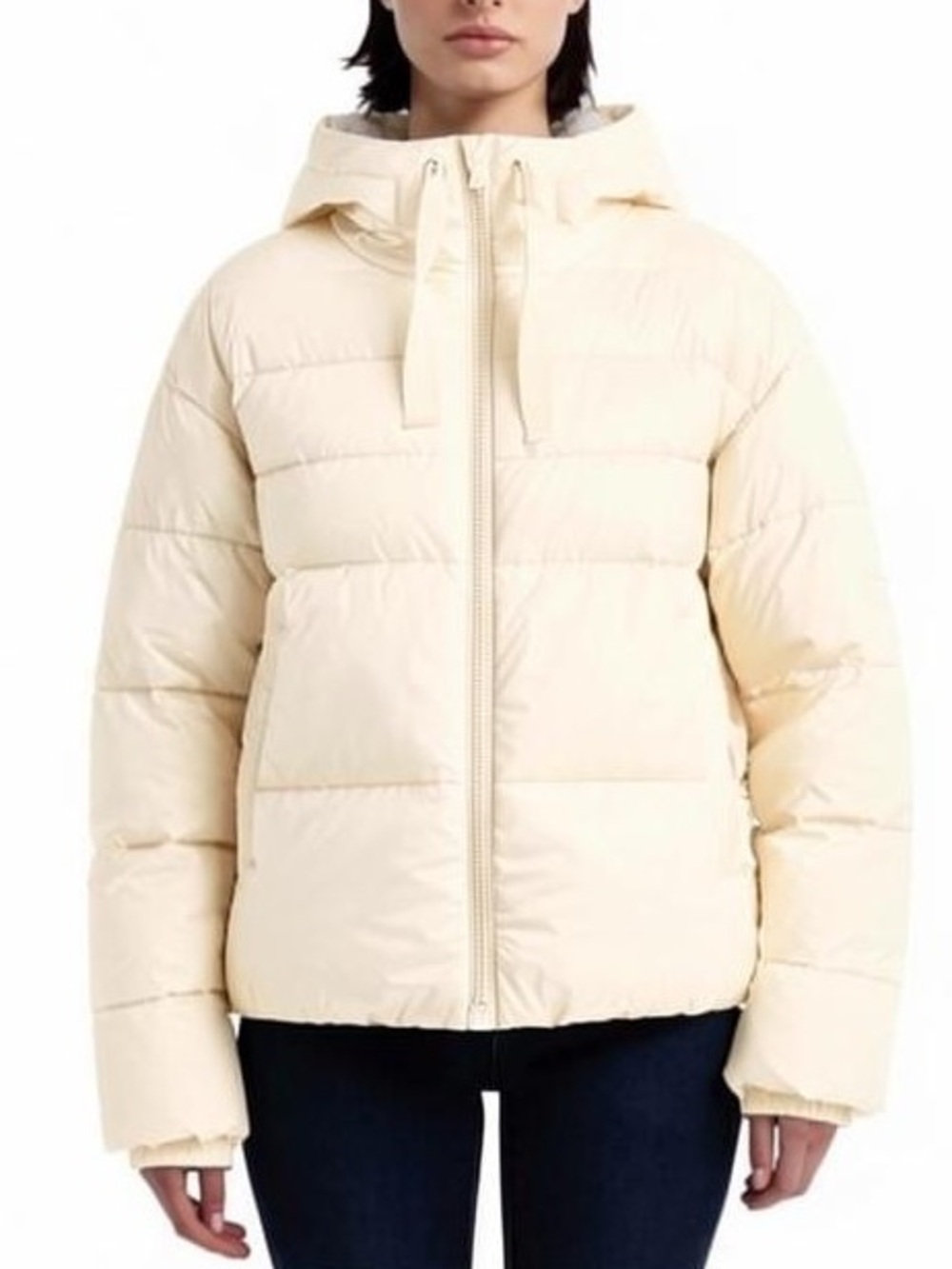 Hunter Sz XS Cream Jacket Admiral Marshmallow Cropped Puffer Coat Winter Classic